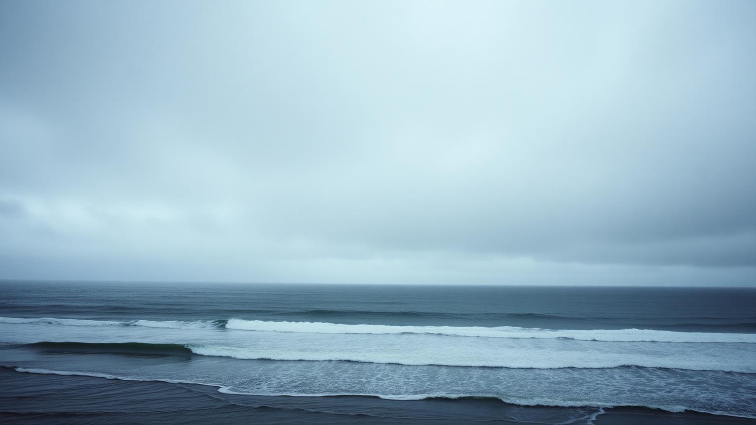 Overcast coast