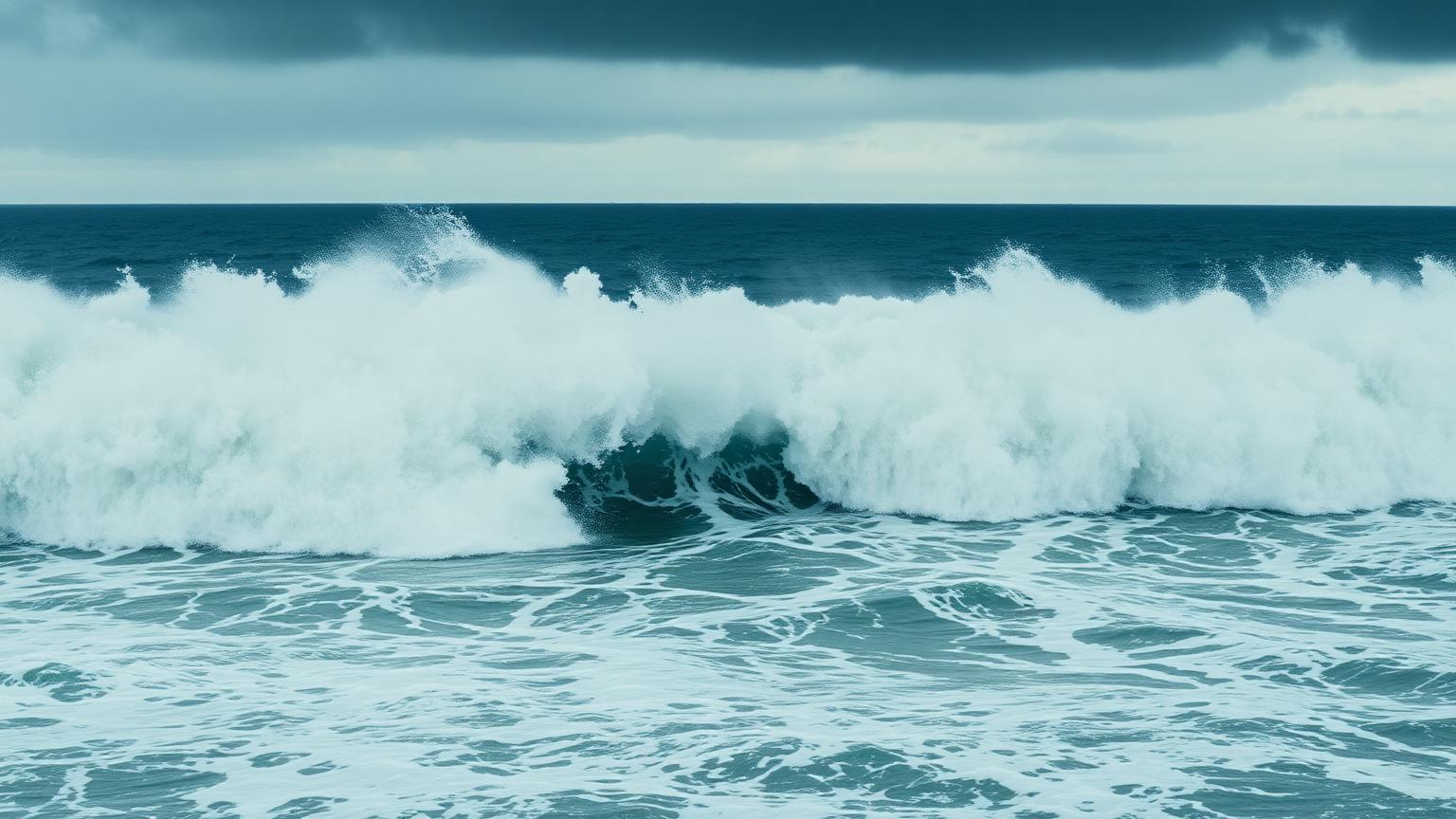Stormy surf